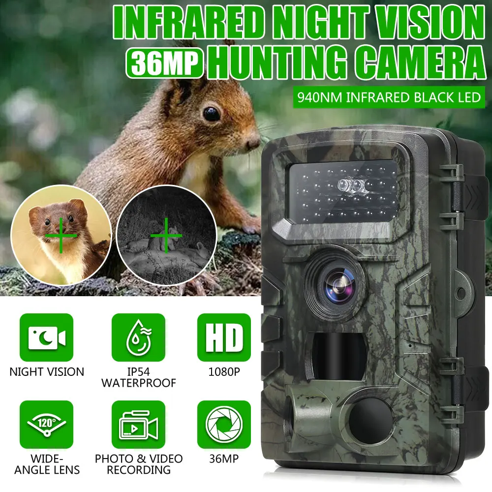 36MP 1080P Trail Hunting Camera Outdoor Wildlife Night Vision Trap Game P6N2 36MP Infrared Night Vision Hunting Camera PR700 
36MP 1080P Trail Hunting Camera Outdoor Wildlife Night Vision Trap Game P6N2 36MP Infrared Night Vision Hunting Camera PR700