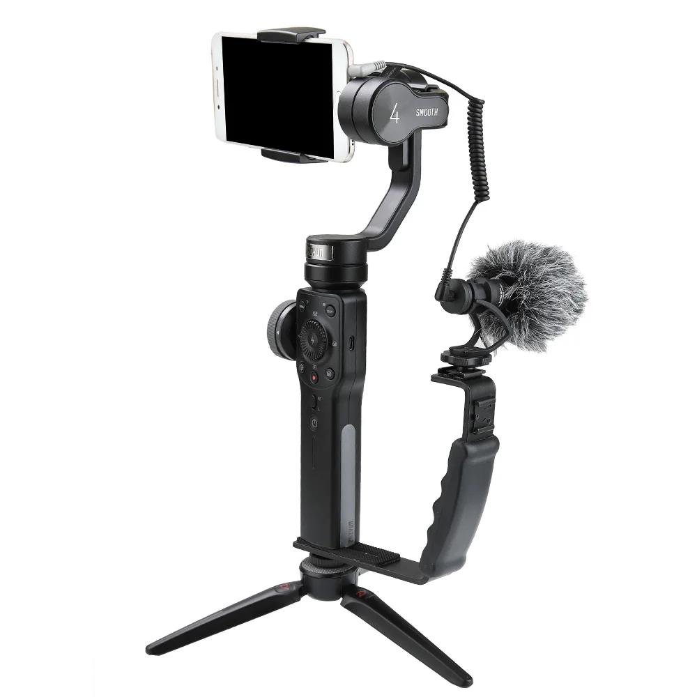 Handle Grip Mount L Type Bracket W/ Cold Shoe 1/4 Adapter Mic Stand for Zhiyun Smooth for DJI OSMO Mobile 3 Gimbal Stabilizer
Handle Grip Mount L Type Bracket W/ Cold Shoe 1/4 Adapter Mic Stand for Zhiyun Smooth for DJI OSMO Mobile 3 Gimbal Stabilizer