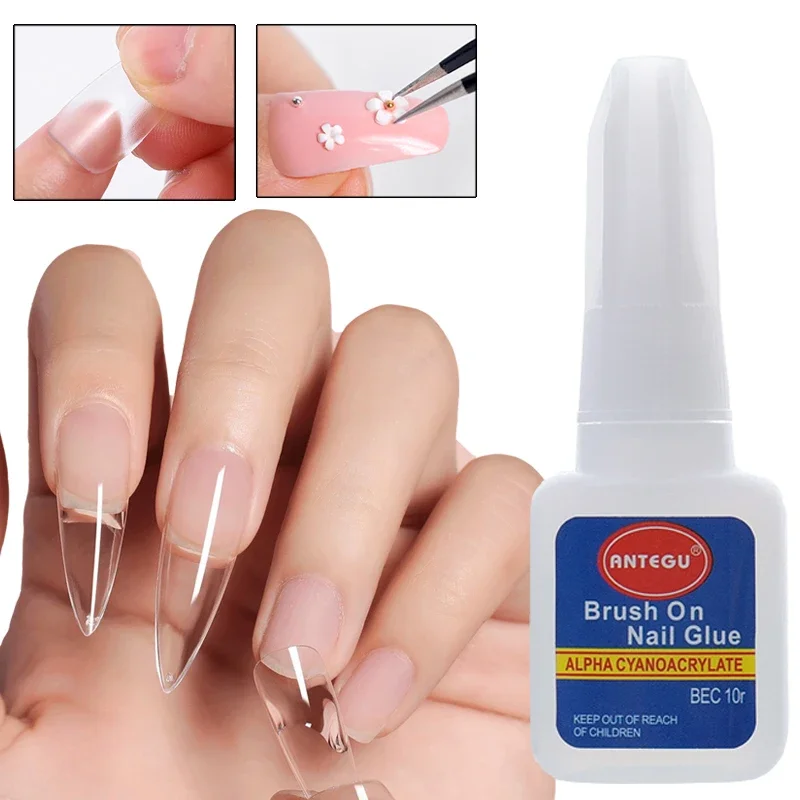 Clear Nail Glue for False Nail 2/10g Fast Drying Acrylic Nail Art Accesories Adhesive Rhinestone Glue with Brush Manicure Tool
Clear Nail Glue for False Nail 2/10g Fast Drying Acrylic Nail Art Accesories Adhesive Rhinestone Glue with Brush Manicure Tool