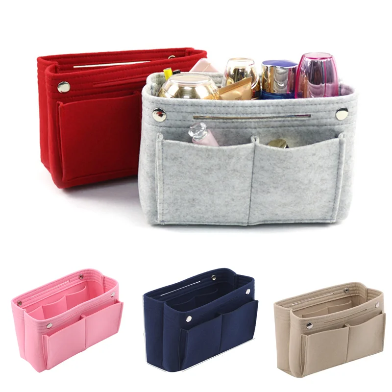 Multifunction Women Felt Insert Bag Makeup Cosmetic Bags Travel Inner Purse Portable Handbag Storage bag Organizer Insert 
Multifunction Women Felt Insert Bag Makeup Cosmetic Bags Travel Inner Purse Portable Handbag Storage bag Organizer Insert