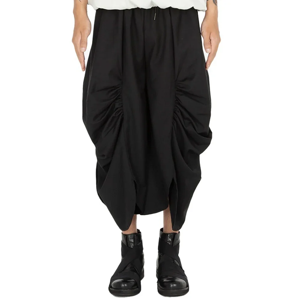 

Original Design Y2k Loose Skirt Pants Men Trend Dark Yamamoto Yohji Wide-leg Pants New Casual Pants Pleated Genderless Culottes
