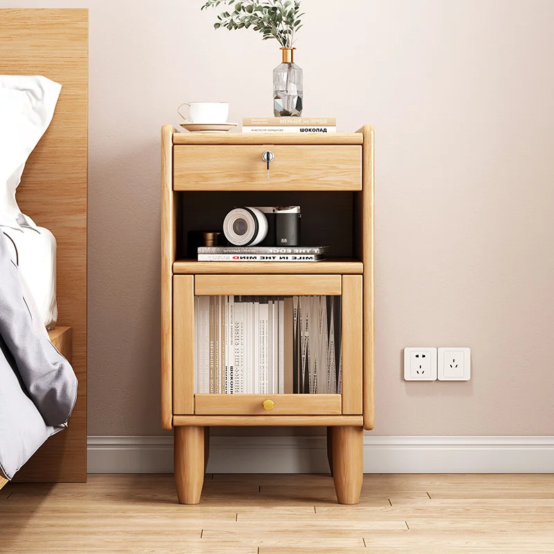 Simple Modern Bedside Table Ultra-narrow Bedroom Bedside Table Home Small With Lock Multi-functional Wooden Chest Of Drawers
Simple Modern Bedside Table Ultra-narrow Bedroom Bedside Table Home Small With Lock Multi-functional Wooden Chest Of Drawers