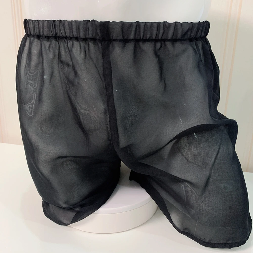 Sexy Men Sissy Boxers See-Through Silky Underwear Ultra-thin Mesh Long Briefs Solid Breath Underwear Casual Shorts Trunks
Sexy Men Sissy Boxers See-Through Silky Underwear Ultra-thin Mesh Long Briefs Solid Breath Underwear Casual Shorts Trunks
