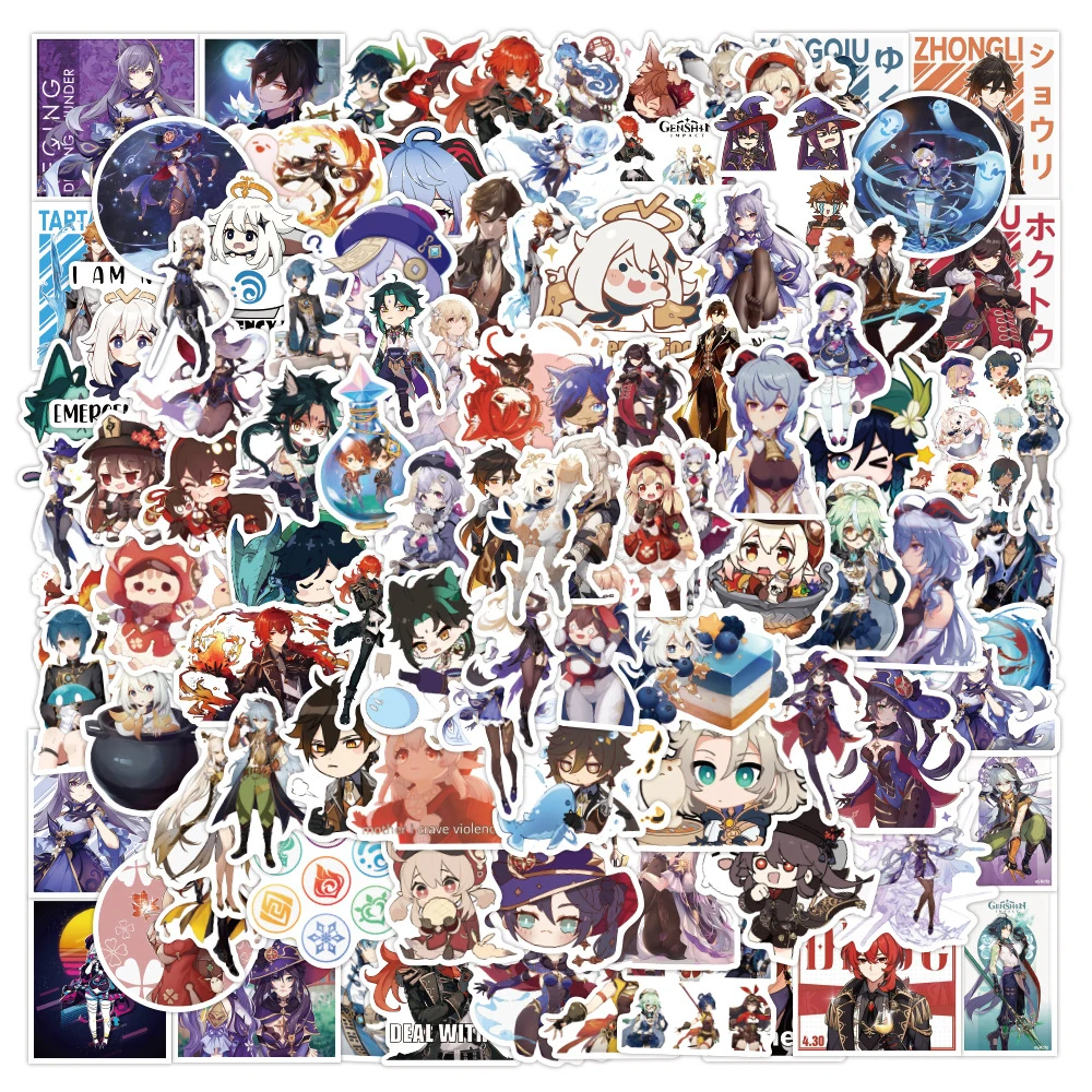 10/30/50/100PCS Cool Anime Genshin Impact Game Sticker Cartoon Decals for Kid Skateboard Fridge Luggage DIY Graffiti Toy Sticker
10/30/50/100PCS Cool Anime Genshin Impact Game Sticker Cartoon Decals for Kid Skateboard Fridge Luggage DIY Graffiti Toy Sticker