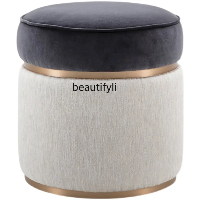 Light Luxury Stainless Steel Low Stool Clothing Store Shoe Changing Stool Photo Sofa Stool round Soft Bag Dressing Stool
Light Luxury Stainless Steel Low Stool Clothing Store Shoe Changing Stool Photo Sofa Stool round Soft Bag Dressing Stool