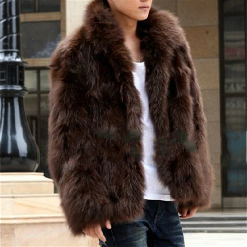 Men's Faux Fur Coat Korean Fashion Slim Clothing Winter Brown Fluffy Warm Coat Plus Size Xxxl 4xl Casual Male Top Thermal Jacket
Men's Faux Fur Coat Korean Fashion Slim Clothing Winter Brown Fluffy Warm Coat Plus Size Xxxl 4xl Casual Male Top Thermal Jacket
