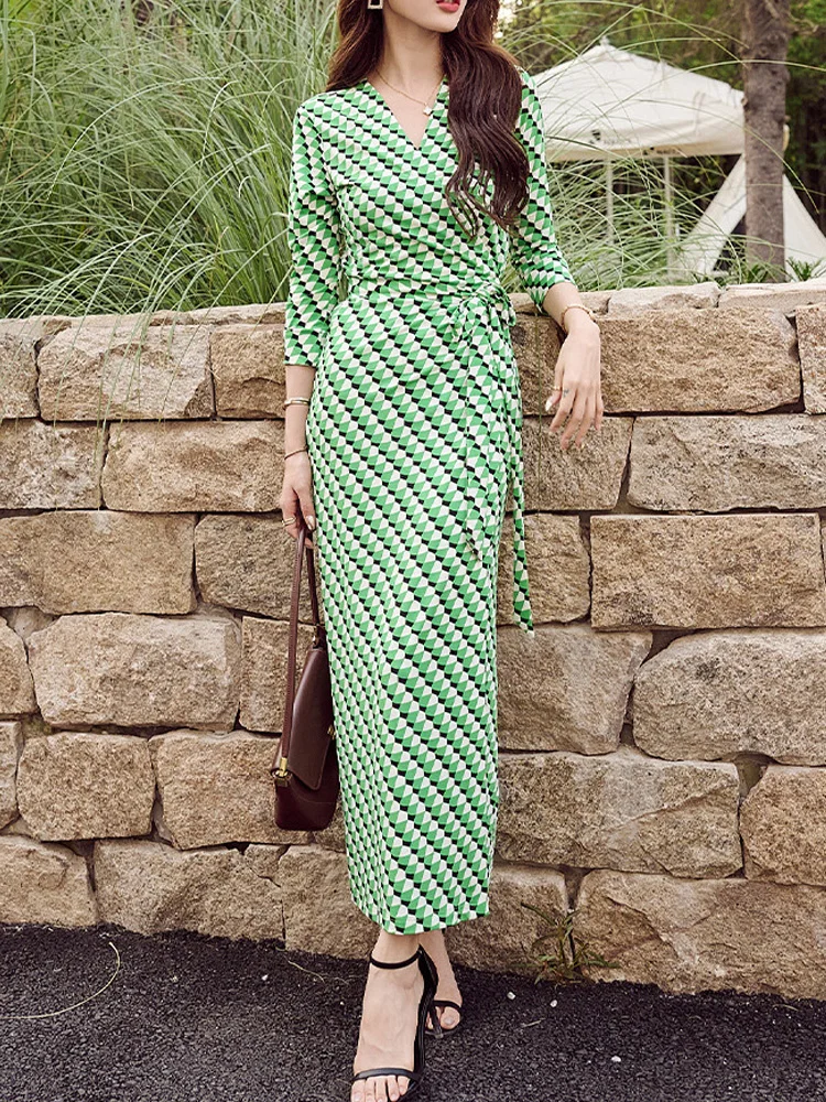 Goddess style long wrap around skirt, green printed holiday style dress, floral long skirt, elastic women's spring and
Goddess style long wrap around skirt, green printed holiday style dress, floral long skirt, elastic women's spring and