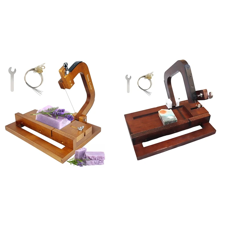 Wooden Soap Cutter, Wire Slicer Cutting Tool With Size Scale For Handmade Soap Loaf Cheese Butter Candles
Wooden Soap Cutter, Wire Slicer Cutting Tool With Size Scale For Handmade Soap Loaf Cheese Butter Candles