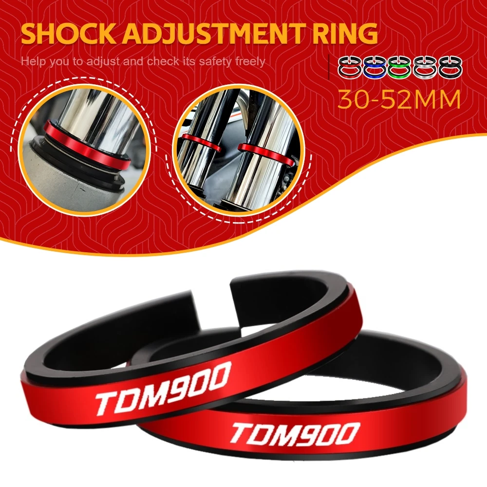 

30-39MM 40-50MM For YAMAHA TDM850 TDM900 TDM 900 850 Motorcycle Adjustment Shock Absorber Auxiliary Rubber Ring CNC 30MM-52MM
