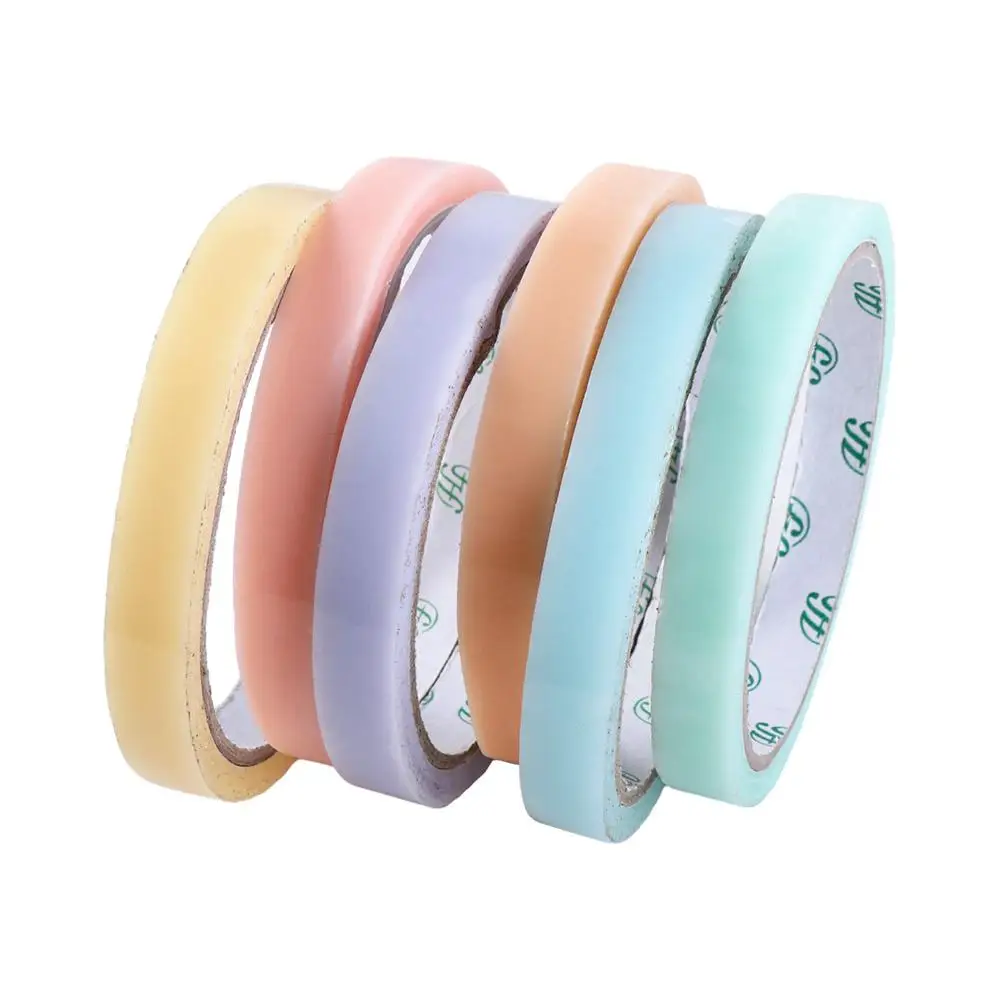 

Colorful for Relaxing Macaron Colored for Kids Sensory Toy DIY Sticky Unzip Tape Adhesive Tape Sticky Ball Tape Rolling Tape