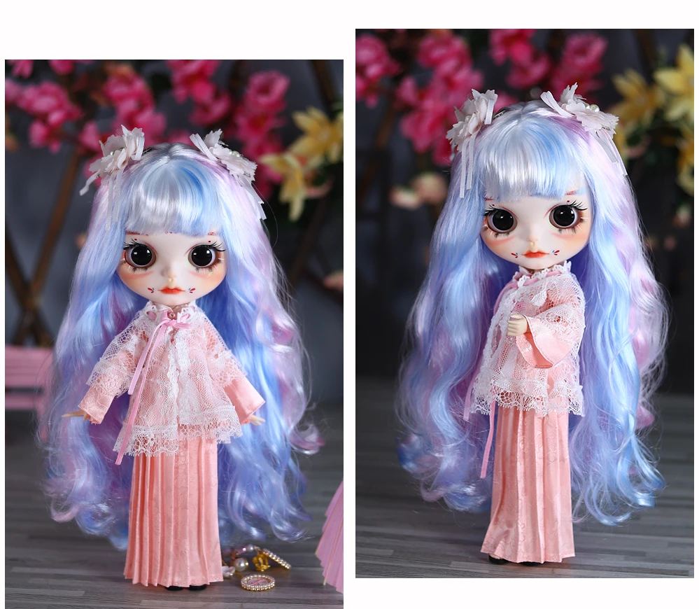 Jenny – Premium Custom Neo Blythe Doll with Multi-Color Hair, White Skin & Matte Cute Face 14 Jenny – Premium Custom Neo Blythe Doll with Multi-Color Hair, White Skin & Matte Cute Face 14