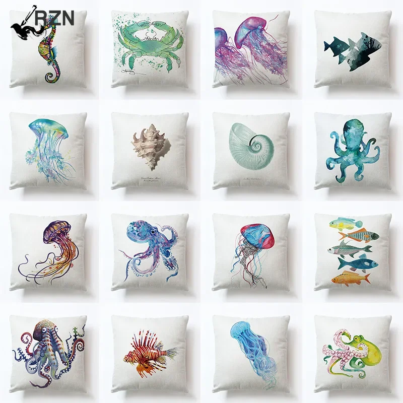 Sea Turtle Printed Cotton Linen Cushion Cover Marine Ocean Sea Horse Home Decor Pillowcase Octopus Sofa Pillow cover
Sea Turtle Printed Cotton Linen Cushion Cover Marine Ocean Sea Horse Home Decor Pillowcase Octopus Sofa Pillow cover