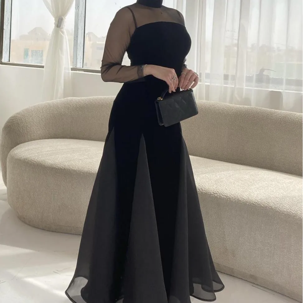 

Simple Sequin Mermaid Evening Dresses Strapless Alien Collar Sexy Formal Party Gown With Detachable Train Special Occasion Dress