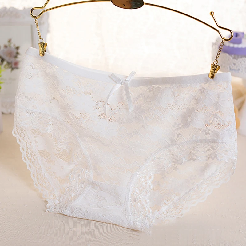Lace Panties Underwear Sexy Hollow Out Women'S Lace Briefs Xl Transparent Floral Bow Cute Soft Female Girls Intimates Lingerie
Lace Panties Underwear Sexy Hollow Out Women'S Lace Briefs Xl Transparent Floral Bow Cute Soft Female Girls Intimates Lingerie