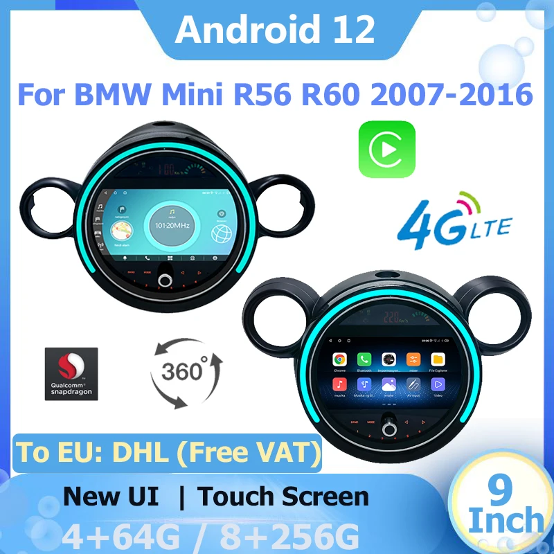 Qualcomm Android 12 Multimedia Video Player GPS Navigation Carplay For BMW Mini Cooper R56 R57 R58 R60 2007-2016 2Din 4G WIFI
Qualcomm Android 12 Multimedia Video Player GPS Navigation Carplay For BMW Mini Cooper R56 R57 R58 R60 2007-2016 2Din 4G WIFI