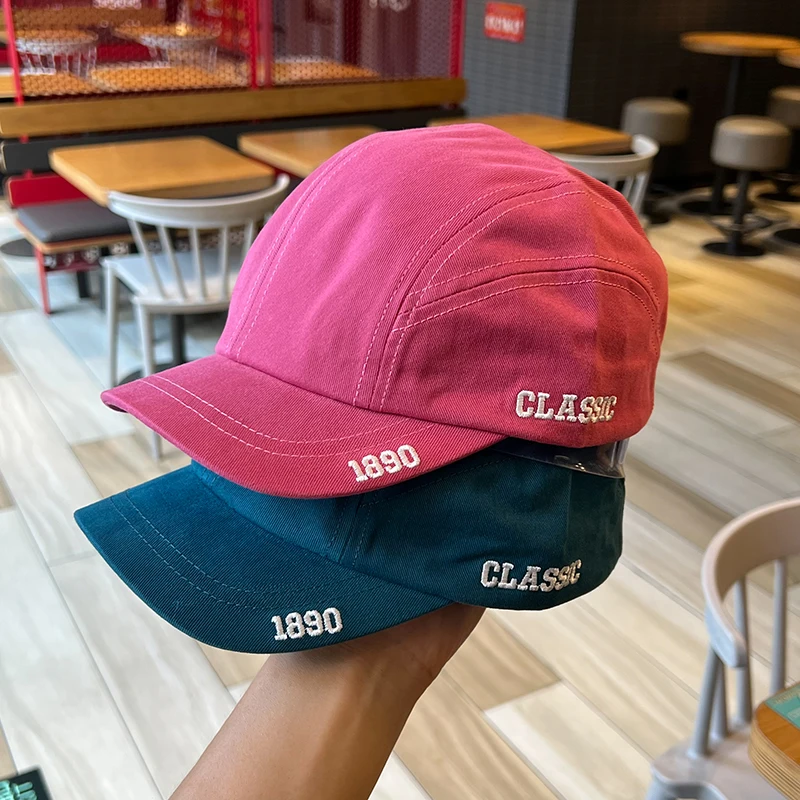 Japanese Street Trendy Men's Short-Brimmed Peaked Cap Side Embroidery Couples' Cap Women's Baseball Cap
Japanese Street Trendy Men's Short-Brimmed Peaked Cap Side Embroidery Couples' Cap Women's Baseball Cap