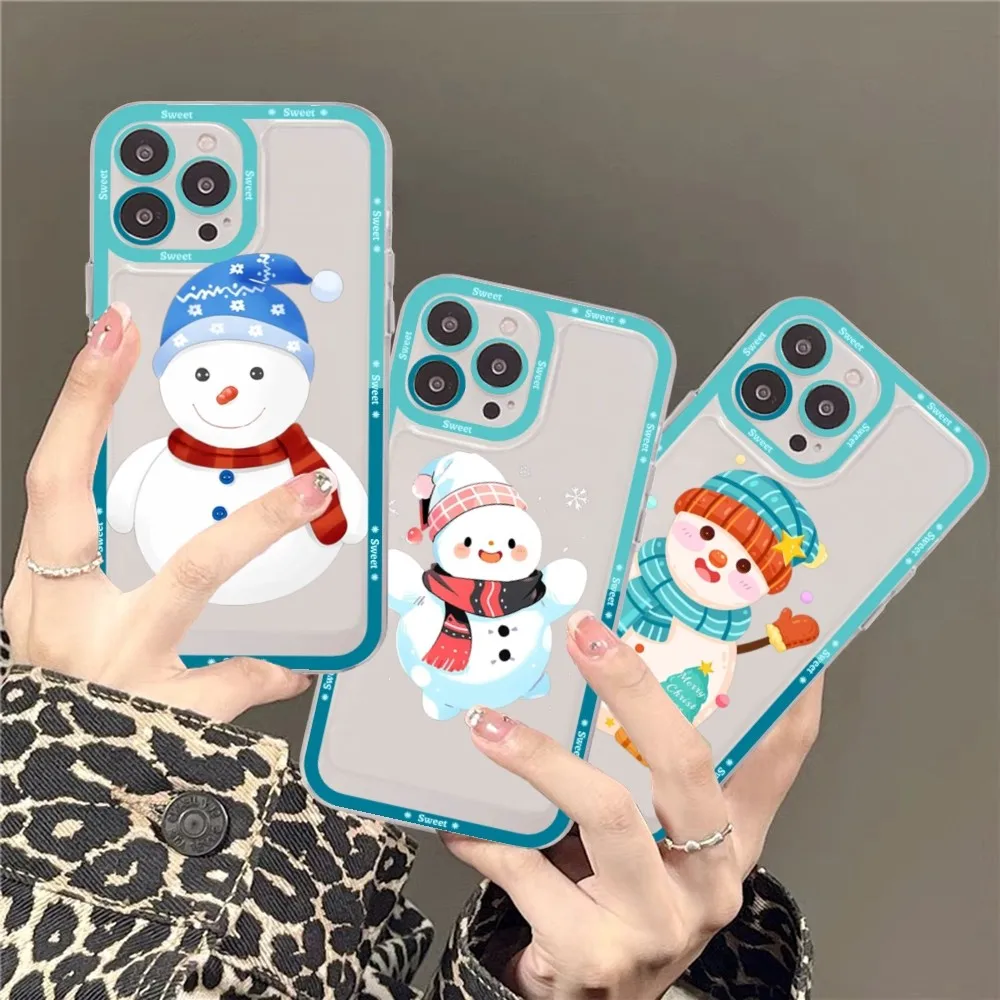 Winter Cute Snowman Phone Case For iPhone 15 13 14 Pro Max XS XR 12 11 Pro 13 Mini Soft Clear Back Cover
Winter Cute Snowman Phone Case For iPhone 15 13 14 Pro Max XS XR 12 11 Pro 13 Mini Soft Clear Back Cover