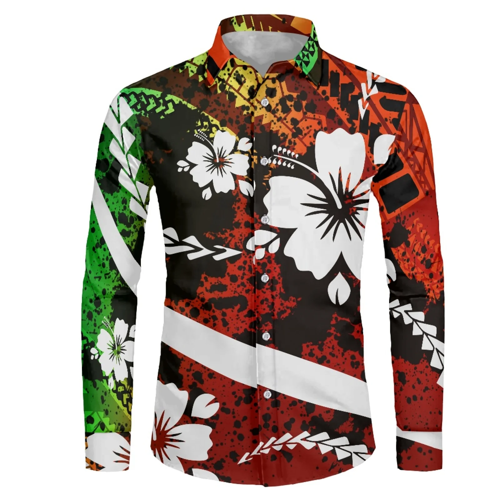 Polynesian Tribal Samoan Totem Tattoo Samoa Prints Men Dress Shirt Long Sleeve Slim Fit Button Down Collar High Quality Business
Polynesian Tribal Samoan Totem Tattoo Samoa Prints Men Dress Shirt Long Sleeve Slim Fit Button Down Collar High Quality Business