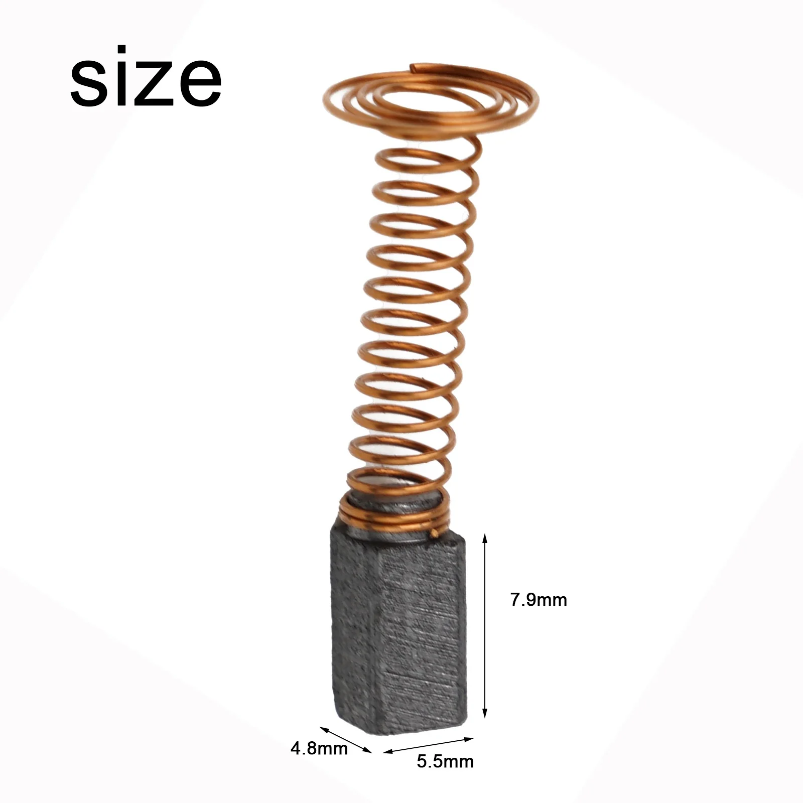 Electric Motor Part Carbon Brushes Carbon 7.9*5.5*4.8mm Brush Durable Metal Rotary Tool For D3000 Electric Motor
Electric Motor Part Carbon Brushes Carbon 7.9*5.5*4.8mm Brush Durable Metal Rotary Tool For D3000 Electric Motor