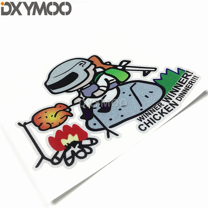 Car Styling Decal Fashion Game Bike Helmet Motorcycle Sticker Bumper for Fire Roast Winner Battlegrounds Gun 13x10cm |