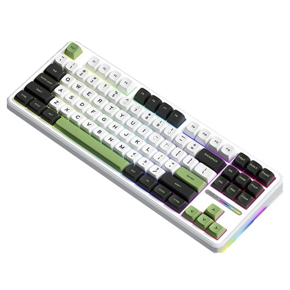 AULA custom mechanical keyboard PBT 3-pin hot swappable RGB gray wood axis keyboard wireless keyboard
AULA custom mechanical keyboard PBT 3-pin hot swappable RGB gray wood axis keyboard wireless keyboard