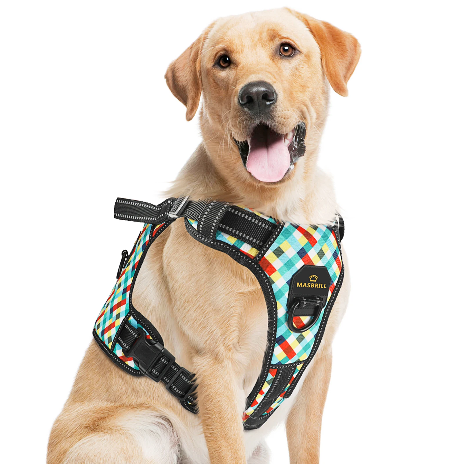 Masbrill Dog Harness No Pull Dog Vest Strap Adjustable Reflective Breathable Harness For Dog Small Large Running Training
Masbrill Dog Harness No Pull Dog Vest Strap Adjustable Reflective Breathable Harness For Dog Small Large Running Training