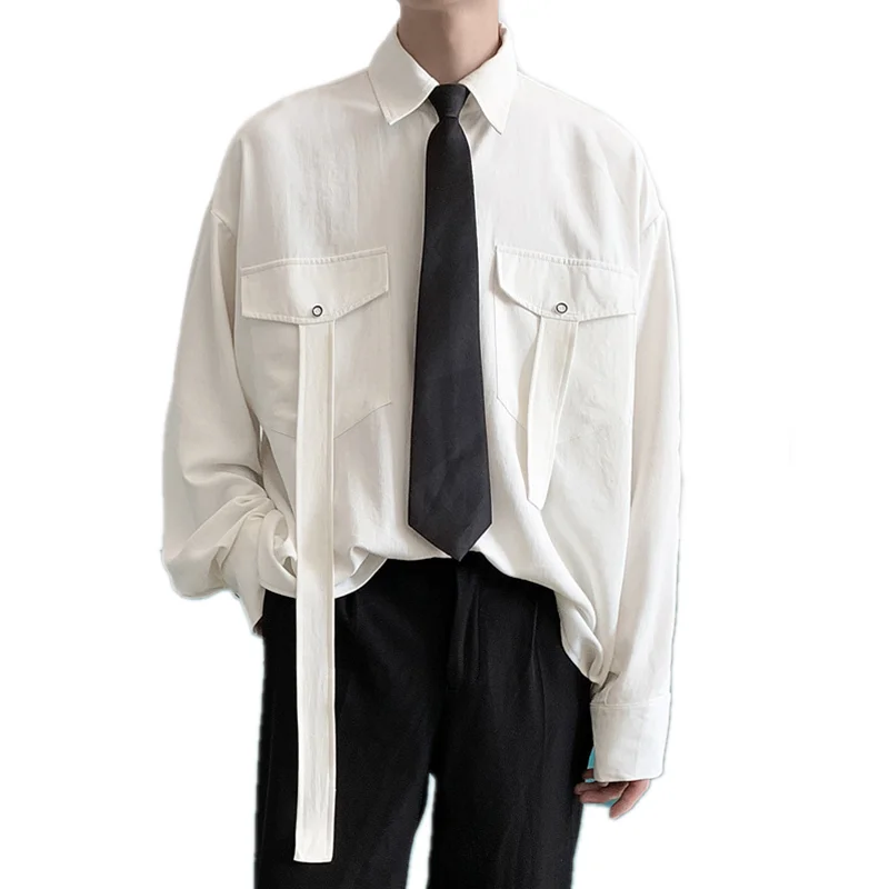 2023 Spring Summer New Button Down Shirts For Men Bow Tie Shirt Male Long Sleeve Double Pockets Tops Young Boys Daily Clothes
2023 Spring Summer New Button Down Shirts For Men Bow Tie Shirt Male Long Sleeve Double Pockets Tops Young Boys Daily Clothes