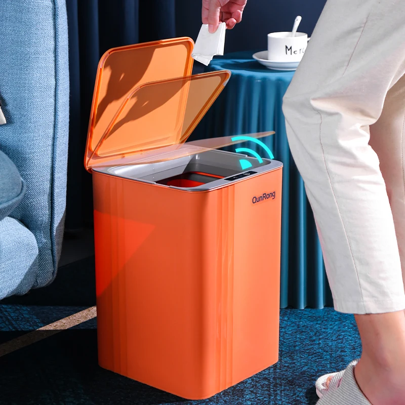 14L Smart Sensor Garbage Bin Bathroom Waterproof with Lid Electric Touch Type Kitchen Living Room Trash Can Waste Paper Basket
14L Smart Sensor Garbage Bin Bathroom Waterproof with Lid Electric Touch Type Kitchen Living Room Trash Can Waste Paper Basket