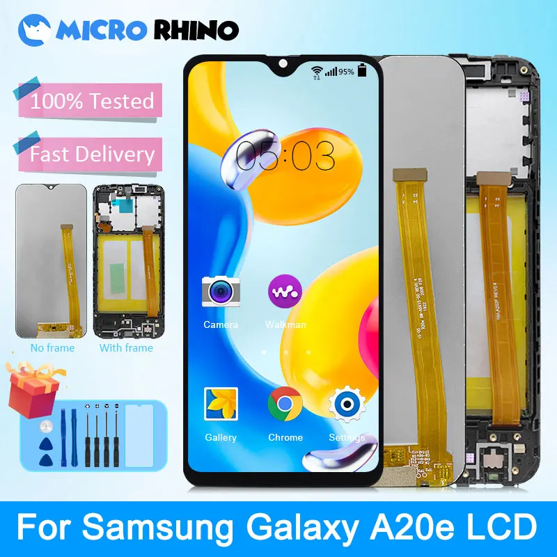 5.8‘’ 100% Test For Samsung Galaxy A20e LCD Display For Samsung A202 A202F A202K Touch Screen Digitizer Assembly Replacement
5.8‘’ 100% Test For Samsung Galaxy A20e LCD Display For Samsung A202 A202F A202K Touch Screen Digitizer Assembly Replacement