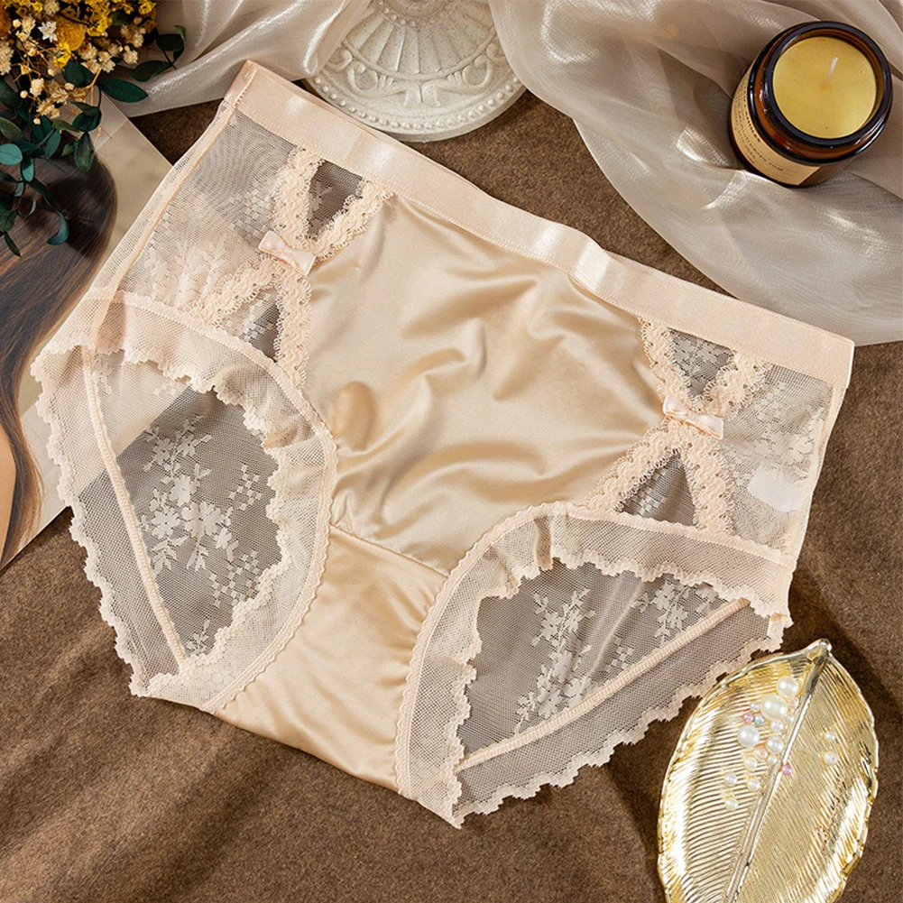 Women's Panties Lace Lingerie Silky Knickers Sexy Brief Female Underwear Seamless Breathable See Though Panties Lightweight
Women's Panties Lace Lingerie Silky Knickers Sexy Brief Female Underwear Seamless Breathable See Though Panties Lightweight