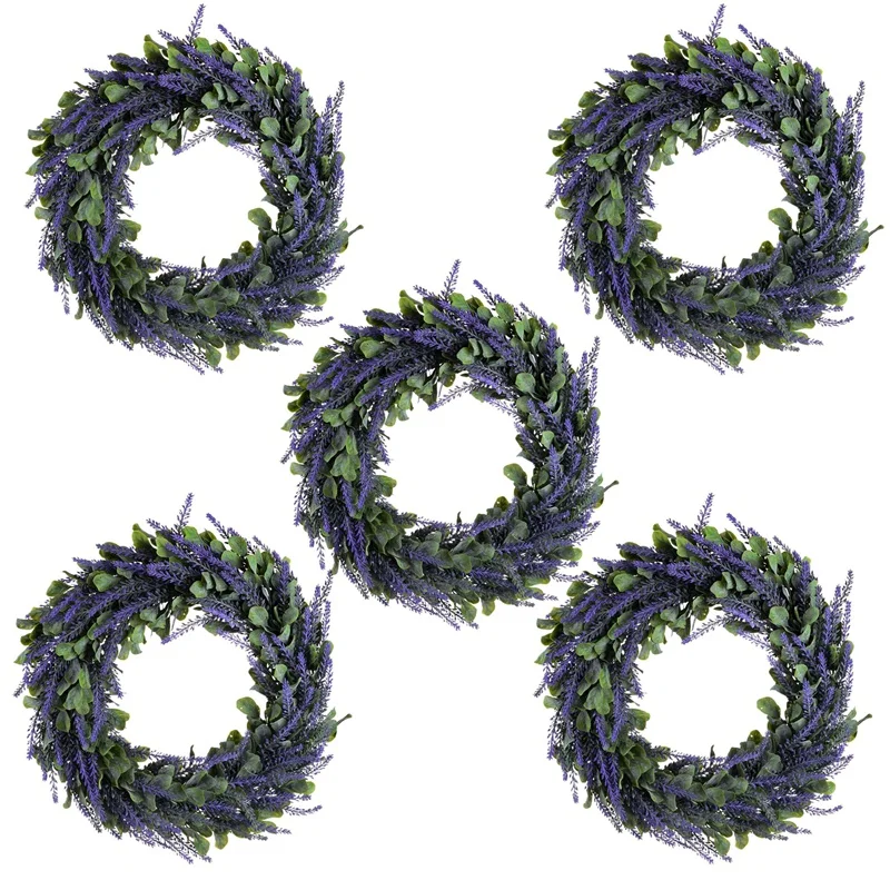 5X Artificial Wreath, Door Wreath 17 Inch Lavender Spring Wreath Round Wreath For The Front Door, Home Decor
5X Artificial Wreath, Door Wreath 17 Inch Lavender Spring Wreath Round Wreath For The Front Door, Home Decor