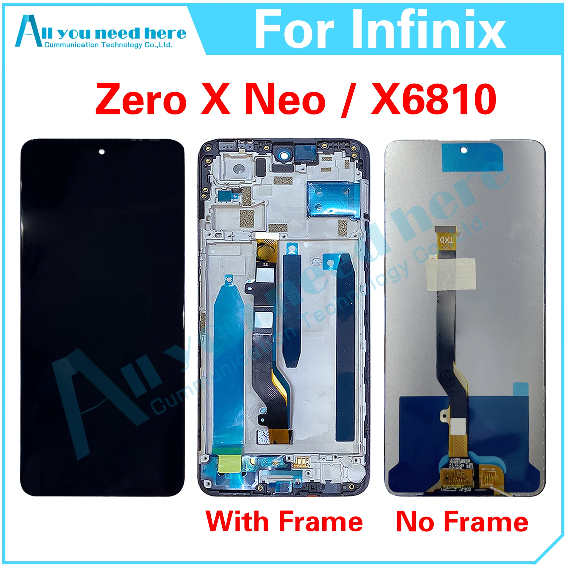 

100% Test For Infinix Zero X Neo X6810 LCD Display Touch Screen Digitizer Assembly Repair Parts Replacement