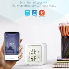 Tuya WIFI Temperature & Humidity Sensor for Smart Home var SmartLife Thermometer With Display Support Alexa Google Assistant
Tuya WIFI Temperature & Humidity Sensor for Smart Home var SmartLife Thermometer With Display Support Alexa Google Assistant