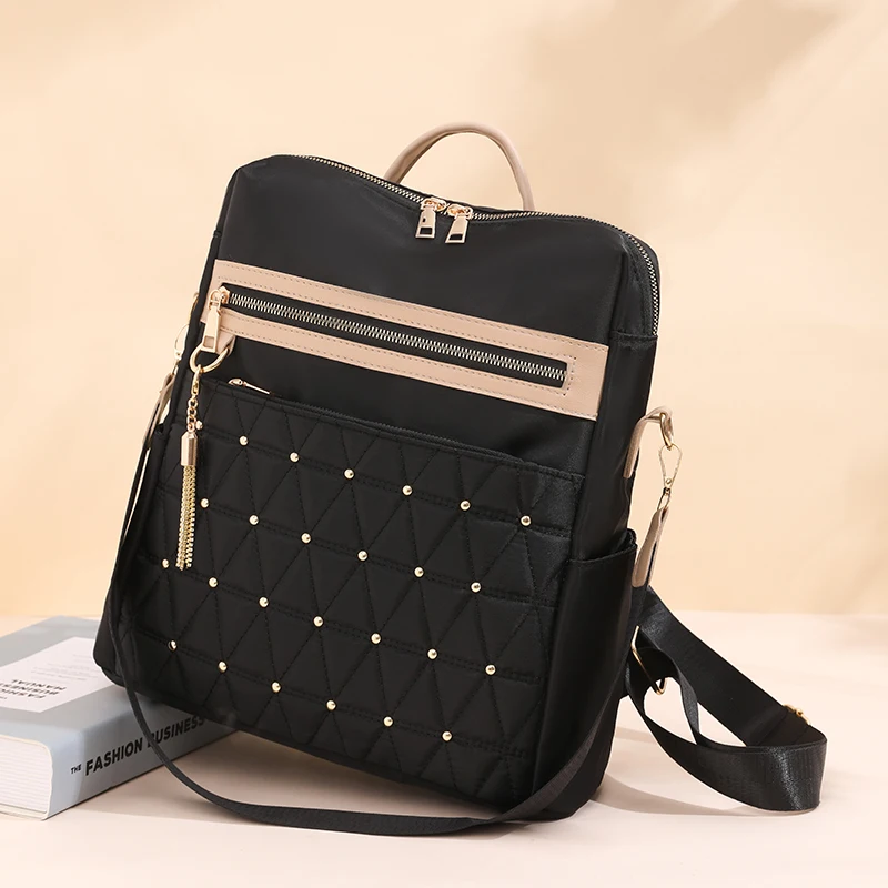 Модный женский рюкзак, вместительный Повседневный дорожный рюкзак, дизайнерская многофункциональная нейлоновая школьная сумка
Модный женский рюкзак, вместительный Повседневный дорожный рюкзак, дизайнерская многофункциональная нейлоновая школьная сумка