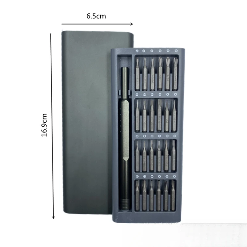 Aluminum Alloy Screwdriver Set, 25 in 1, Disassembly Repair, Outer Box Handle, CRV
Aluminum Alloy Screwdriver Set, 25 in 1, Disassembly Repair, Outer Box Handle, CRV