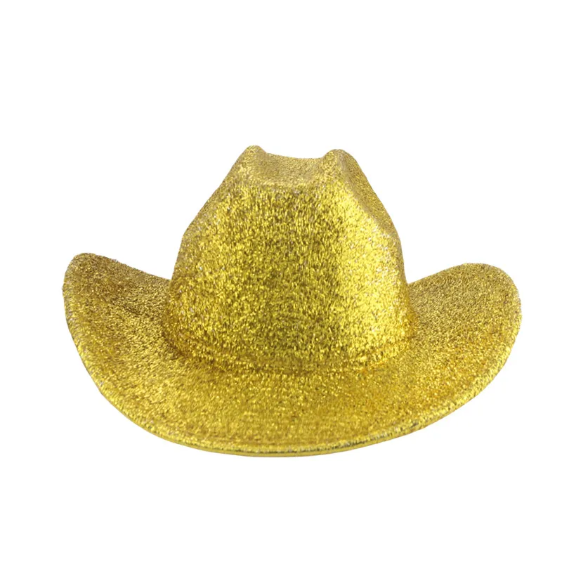 

Cowboy Hat Cowboy Western Cowgirl Man Hat Sequin Party Wide Brim Fedoras Hats for Women Pink Yellow Hat Sombrero Vaquero Hombre