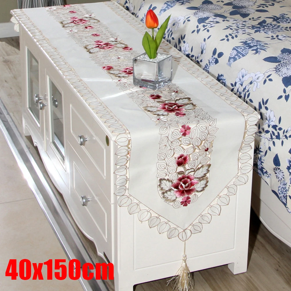 Embroidered Table Runner Tablecloth Lace Rectangle Dining Table Cloth For Party Kitchen Placemat Home Decor Dust Cover
Embroidered Table Runner Tablecloth Lace Rectangle Dining Table Cloth For Party Kitchen Placemat Home Decor Dust Cover