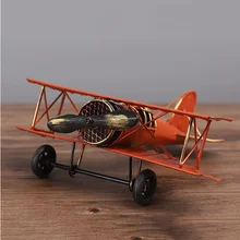 Vintage Iron Metal Plane Aircraft Models Handicraft for Photo Props Kids Home Decor Ornament Desktop Decoration(Red)
Vintage Iron Metal Plane Aircraft Models Handicraft for Photo Props Kids Home Decor Ornament Desktop Decoration(Red)