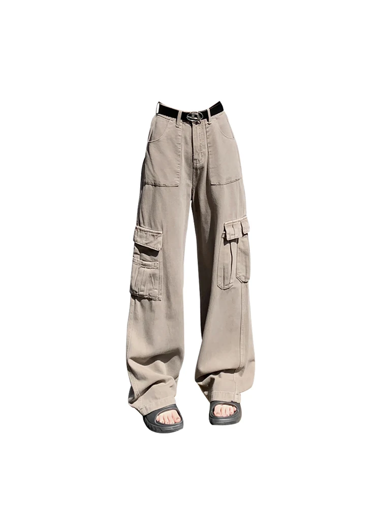Women Denim Cargo Jeans Y2k Retro High Street Fashion Streetwear High Waist Baggy Trousers Harajuku Casual Wide Leg Denim Pants
Women Denim Cargo Jeans Y2k Retro High Street Fashion Streetwear High Waist Baggy Trousers Harajuku Casual Wide Leg Denim Pants