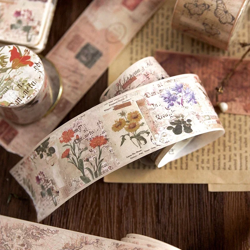 1Roll Tapes 2M Retro Collage Material Romantic Flower Decoration Adhesives Supplies Account Round Scrapbooking 4CM
1Roll Tapes 2M Retro Collage Material Romantic Flower Decoration Adhesives Supplies Account Round Scrapbooking 4CM