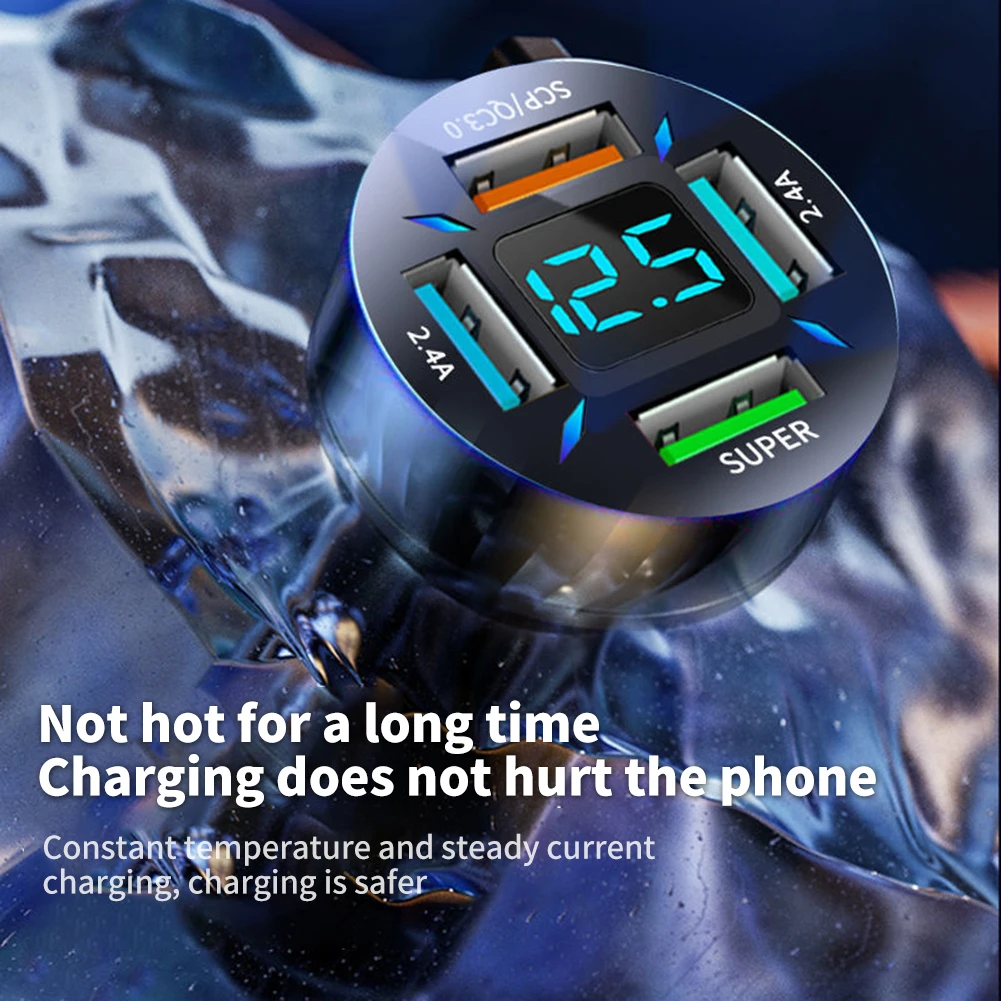 1 X Car Charger 4 USB Supports Simultaneous Output With An Indicator Light 12-24V PC Environmental Protection Material QC 3.0
1 X Car Charger 4 USB Supports Simultaneous Output With An Indicator Light 12-24V PC Environmental Protection Material QC 3.0