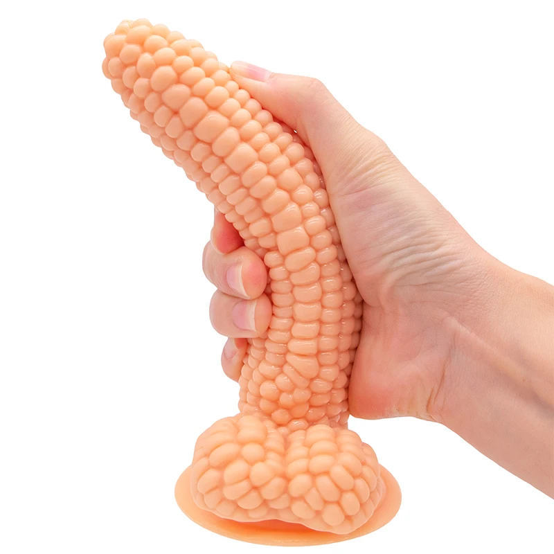 Tanie Big Dildo warzyw kukurydzy Dildo z przyssawką zabawki erotyczne dla sklep