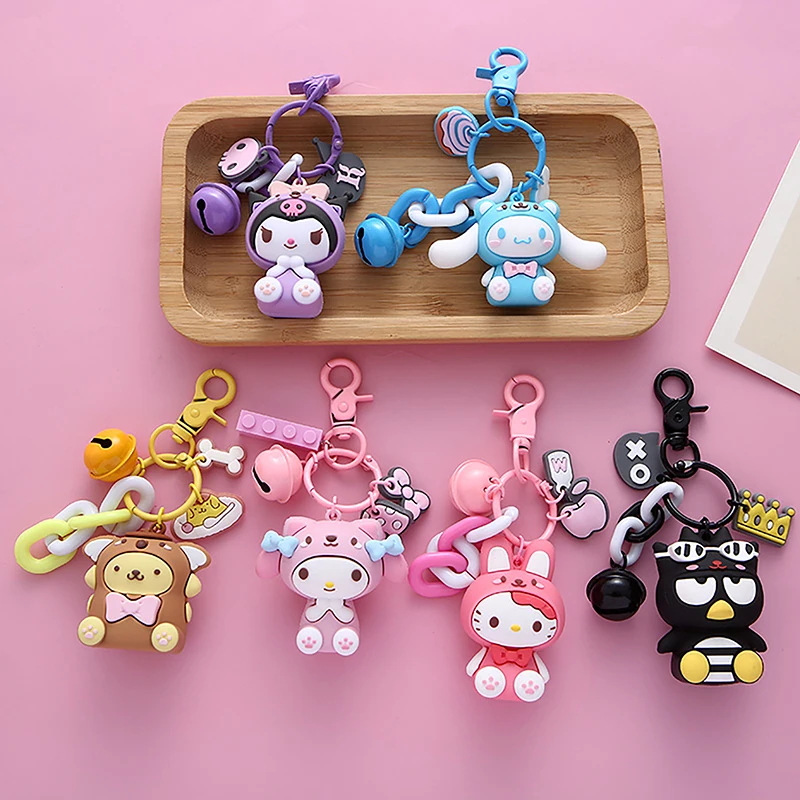 Брелок для ключей Sanrio с изображением песочницы корицы, мелодии, симпатичная кукла, подвеска на сумку для автомобиля
Брелок для ключей Sanrio с изображением песочницы корицы, мелодии, симпатичная кукла, подвеска на сумку для автомобиля