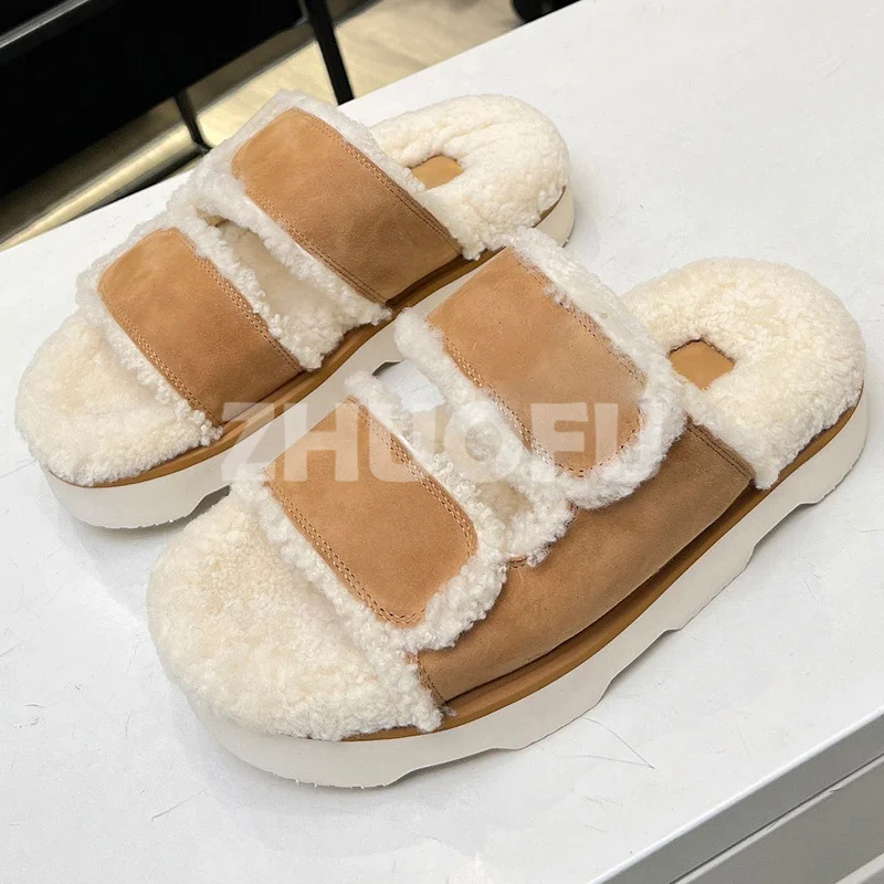 Women Slippers Spring Autumn 2023 New Unique Plush Upper Design Round Head Open Toe Slippers Comforta Versatile Female Shoes
Women Slippers Spring Autumn 2023 New Unique Plush Upper Design Round Head Open Toe Slippers Comforta Versatile Female Shoes