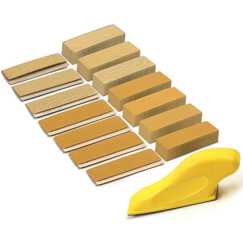 70Pc Sander Paper Kit,3.5X1in Hand Sanding Block For Wet Dry Hook & Loop Alumina 80 To 600 Grit Sandpaper For Wood Craft
70Pc Sander Paper Kit,3.5X1in Hand Sanding Block For Wet Dry Hook & Loop Alumina 80 To 600 Grit Sandpaper For Wood Craft
