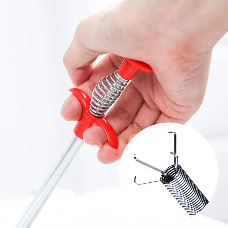 160cm Spring Pipe Dredging Tools, Drain Snake,Sewer Dredge Pipeline Hook Clog Remover Cleaning Tools Household for Kitchen Sink
160cm Spring Pipe Dredging Tools, Drain Snake,Sewer Dredge Pipeline Hook Clog Remover Cleaning Tools Household for Kitchen Sink
