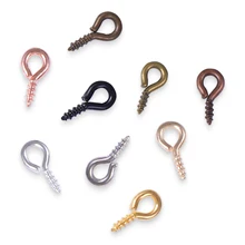 100pcs Eye Pins Eyepins Small Tiny Clasps Threaded Metal Hoop Mini Screw Peg Hook For Jewelry Findings Making DIY
100pcs Eye Pins Eyepins Small Tiny Clasps Threaded Metal Hoop Mini Screw Peg Hook For Jewelry Findings Making DIY
