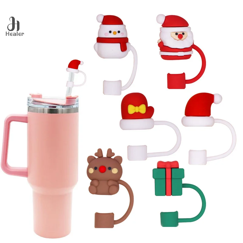 Christmas Straw Covers Cute Santa Snowman Silicone Straw Plug Tips Cover Reusable Dust-proof Cup Cap Home Party Decoration
Christmas Straw Covers Cute Santa Snowman Silicone Straw Plug Tips Cover Reusable Dust-proof Cup Cap Home Party Decoration