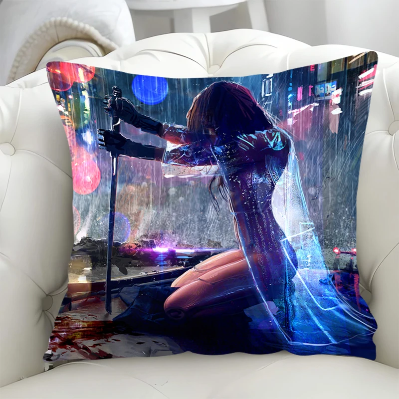 

Cyberpunk Art Decorative Pillowcase for Pillow Cover 45x45 Fall Decor Chair Cushion Lounge Chairs Pillowcases 40x40 Pillows Sofa