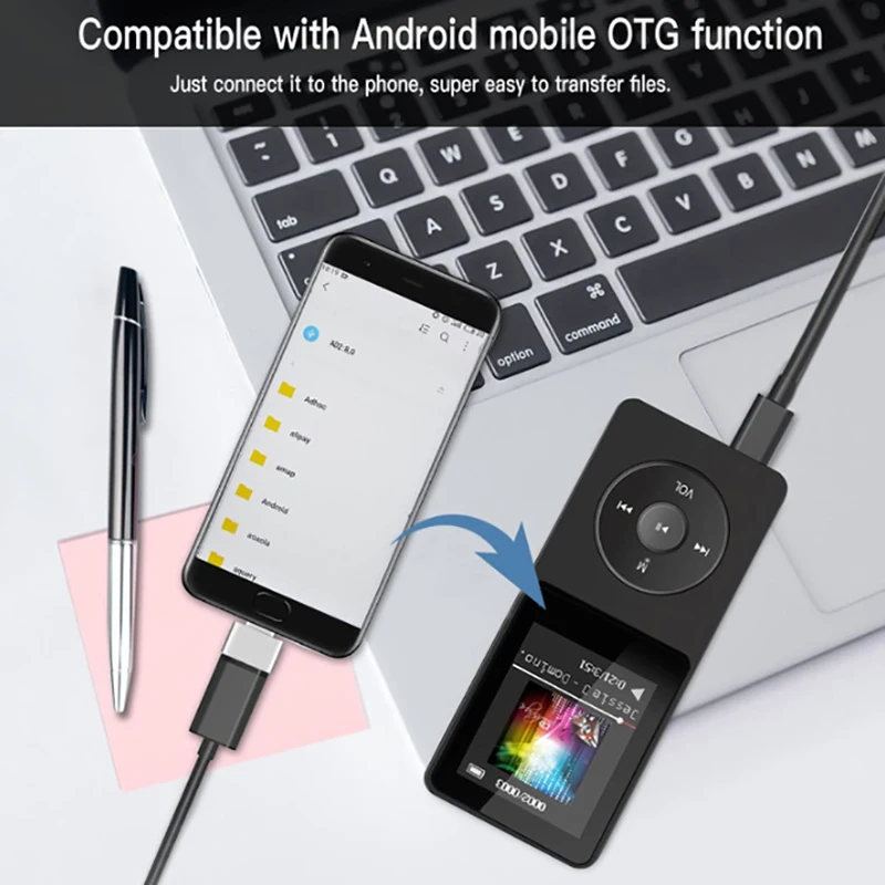 

Bluetooth MP3 MP4 Student Walkman Music Player eBook External Play Sports Convenient Player Recording Pen